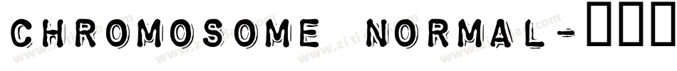 chromosome Normal字体转换